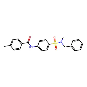 N-(4-{[benzyl(methyl)amino]sulfonyl}phenyl)-4-methylbenzamide structure