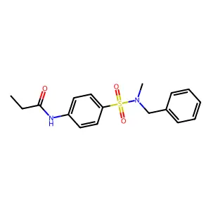 N-(4-{[benzyl(methyl)amino]sulfonyl}phenyl)propanamide structure