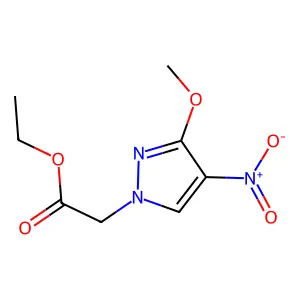 Ethyl 2-(3-methoxy-4-nitro-1H-pyrazol-1-yl)acetate structure