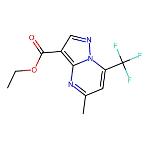 Ethyl 5-methyl-7-(trifluoromethyl)pyrazolo[1,5-a]pyrimidine-3-carboxylate structure