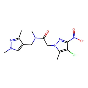 2-(4-chloro-5-methyl-3-nitro-1H-pyrazol-1-yl)-N-(( structure