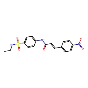 N-{4-[(ethylamino)sulfonyl]phenyl}-3-{4-nitrophenyl}acrylamide structure
