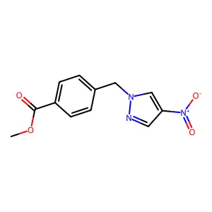 Methyl 4-((4-nitro-1H-pyrazol-1-yl)methyl)benzoate structure