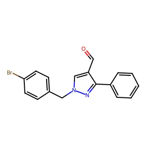 1-(4-Bromobenzyl)-3-phenyl-1H-pyrazole-4-carbaldehyde structure