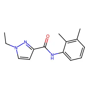 N-(2,3-dimethylphenyl)-1-ethyl-1H-pyrazole-3-carboxamide structure