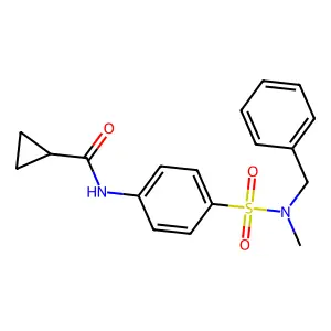 N-(4-{[benzyl(methyl)amino]sulfonyl}phenyl)cyclopropanecarboxamide structure