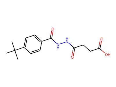 4-[2-(4-Tert-butylbenzoyl)hydrazinyl]-4-oxobutanoic acid structure