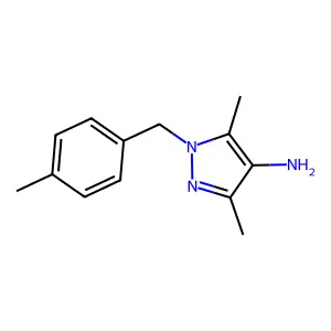 3,5-Dimethyl-1-(4-methylbenzyl)-1H-pyrazol-4-amine structure