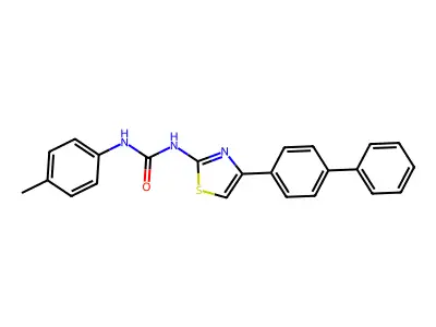 1-(4-Methylphenyl)-3-[4-(4-phenylphenyl)-1,3-thiazol-2-yl]urea structure