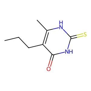 Uracil, 6-methyl-5-propyl-2-thio- structure