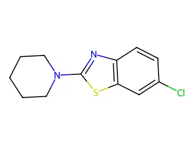 6-Chloro-2-(piperidin-1-yl)benzo[d]thiazole structure