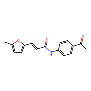 N-(4-Acetylphenyl)-3-(5-methylfuran-2-yl)acrylamide structure