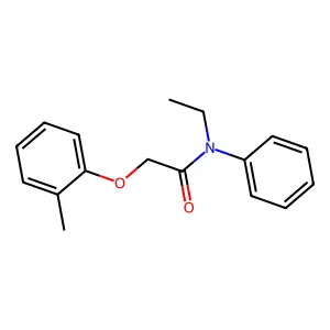 N-ethyl-2-(2-methylphenoxy)-N-phenylacetamide structure