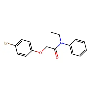2-(4-bromophenoxy)-N-ethyl-N-phenylacetamide structure
