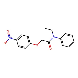 N-ethyl-2-(4-nitrophenoxy)-N-phenylacetamide structure