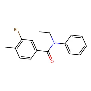 3-bromo-N-ethyl-4-methyl-N-phenylbenzamide structure