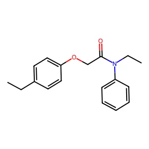 N-ethyl-2-(4-ethylphenoxy)-N-phenylacetamide structure