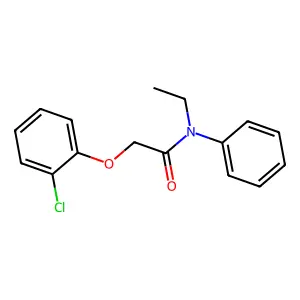 2-(2-chlorophenoxy)-N-ethyl-N-phenylacetamide structure