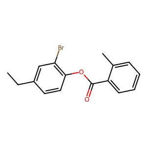 2-Bromo-4-ethylphenyl 2-methylbenzoate structure
