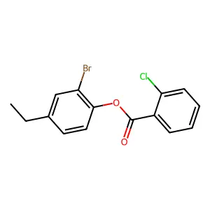 2-Bromo-4-ethylphenyl 2-chlorobenzoate structure