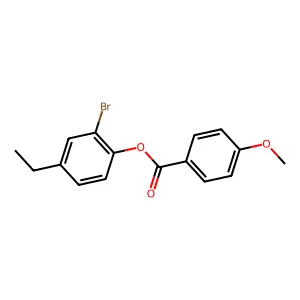 2-Bromo-4-ethylphenyl 4-methoxybenzoate structure