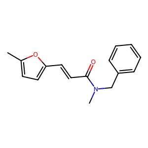 (E)-N-benzyl-N-methyl-3-(5-methylfuran-2-yl)acrylamide structure