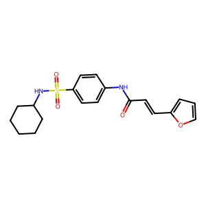 (E)-N-(4-(N-cyclohexylsulfamoyl)phenyl)-3-(furan-2-yl)acrylamide structure