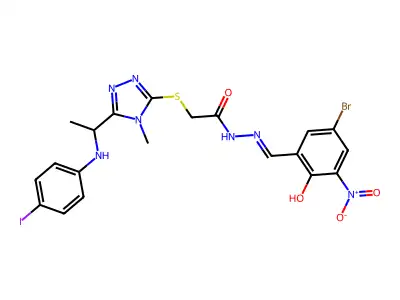 CAS 514842-59-2 - C20H19BrIN7O4S structure