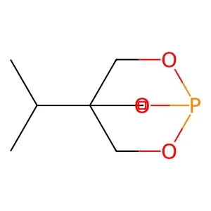 1,3-Propanediol, 2-(hydroxymethyl)-2-isopropyl-, cyclic phosphite (1:1) structure