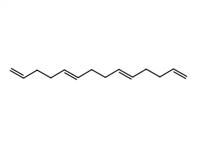 1,5,9,13-Tetradecatetraene structure