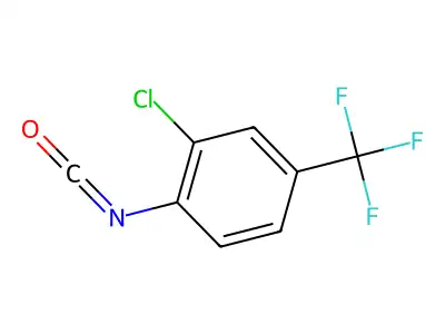 2-Chloro-4-(trifluoromethyl)phenyl isocyanate structure