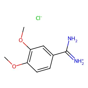 Benzamidine, 3,4-dimethoxy-, monohydrochloride structure