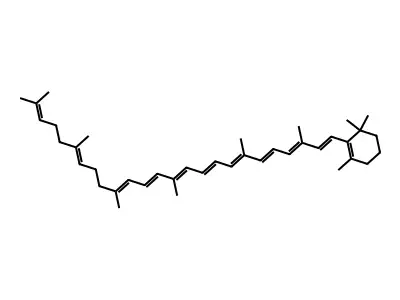 Beta-Zeacarotene structure