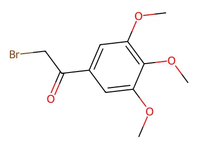 2-Bromo-1-(3,4,5-trimethoxyphenyl)ethanone structure