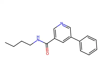 3-Piperidinecarboxamdie, N-butyl-5-phenyl- structure