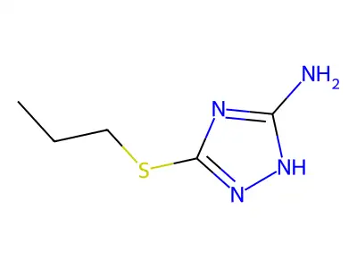3-(propylthio)-1H-1,2,4-triazol-5-amine structure