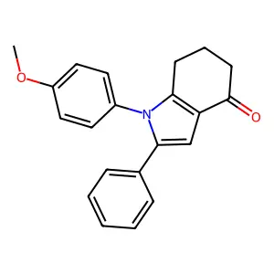 1-(4-methoxyphenyl)-2-phenyl-1,5,6,7-tetrahydro-4H-indol-4-one structure