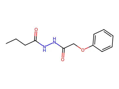 N'-(2-phenoxyacetyl)butanehydrazide structure