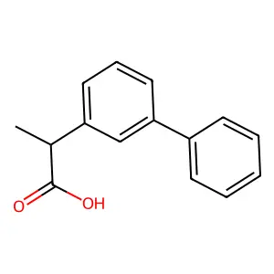 3-联苯乙酸α-甲基 structure