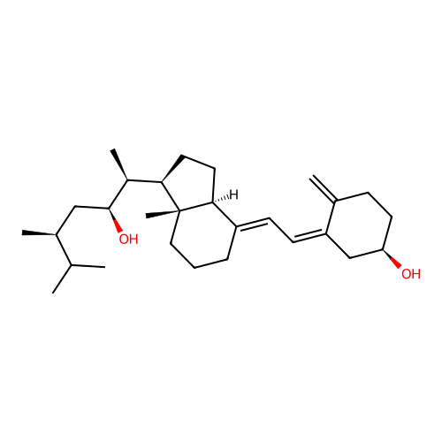 22-Hydroxyvitamin D4 structure