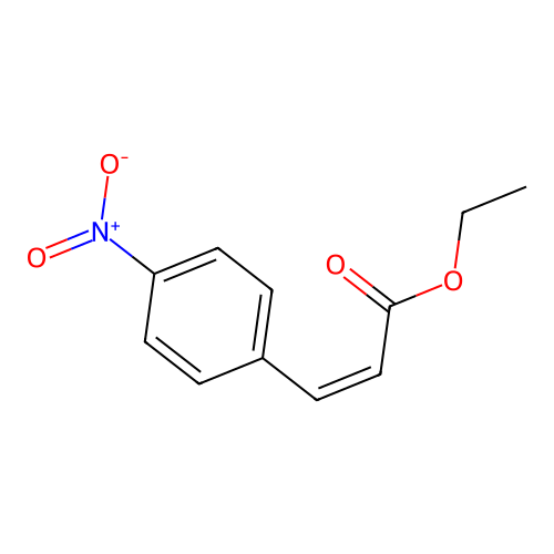 ethyl (Z)-3-(4-nitrophenyl)prop-2-enoate structure