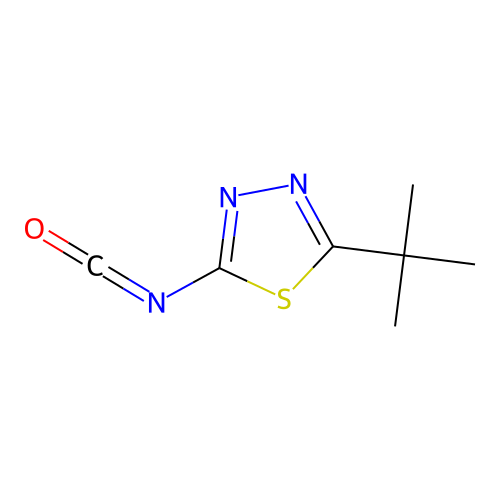 2-t-Butyl-1,3,4-thiadiazol-5-yl Isocyanate structure