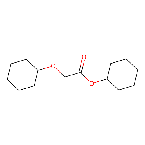 Cyclohexyl (cyclohexyloxy)acetate structure