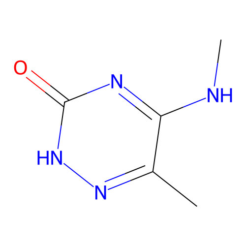 6-Methyl-5-(methylamino)-1,2,4-triazin-3-ol structure