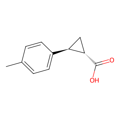 (1S,2S)-2-(p-Tolyl)cyclopropanecarboxylic Acid structure