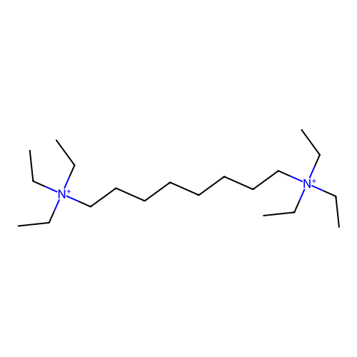 Triethyl-[8-(triethylazaniumyl)octyl]azanium structure