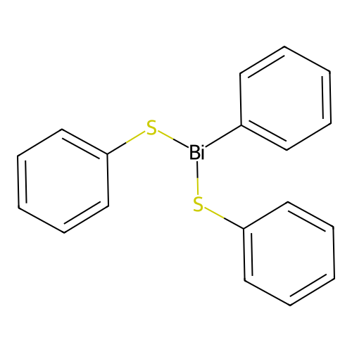 Bis(phenylthio)phenylbismuthine structure