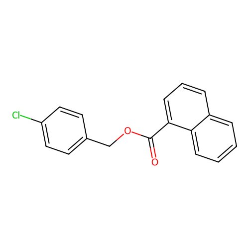 4-Chlorobenzyl 1-naphthoate structure