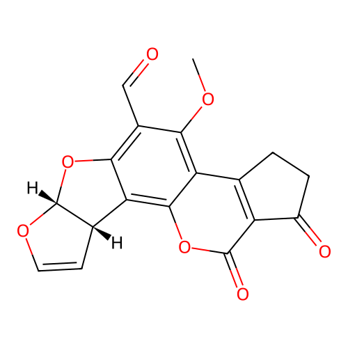 Aflatoxin B1 aldehyde structure