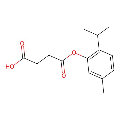 4-(5-Methyl-2-propan-2-ylphenoxy)-4-oxobutanoic acid structure